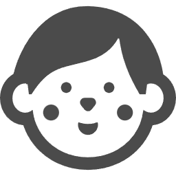 男の子の顔のアイコン